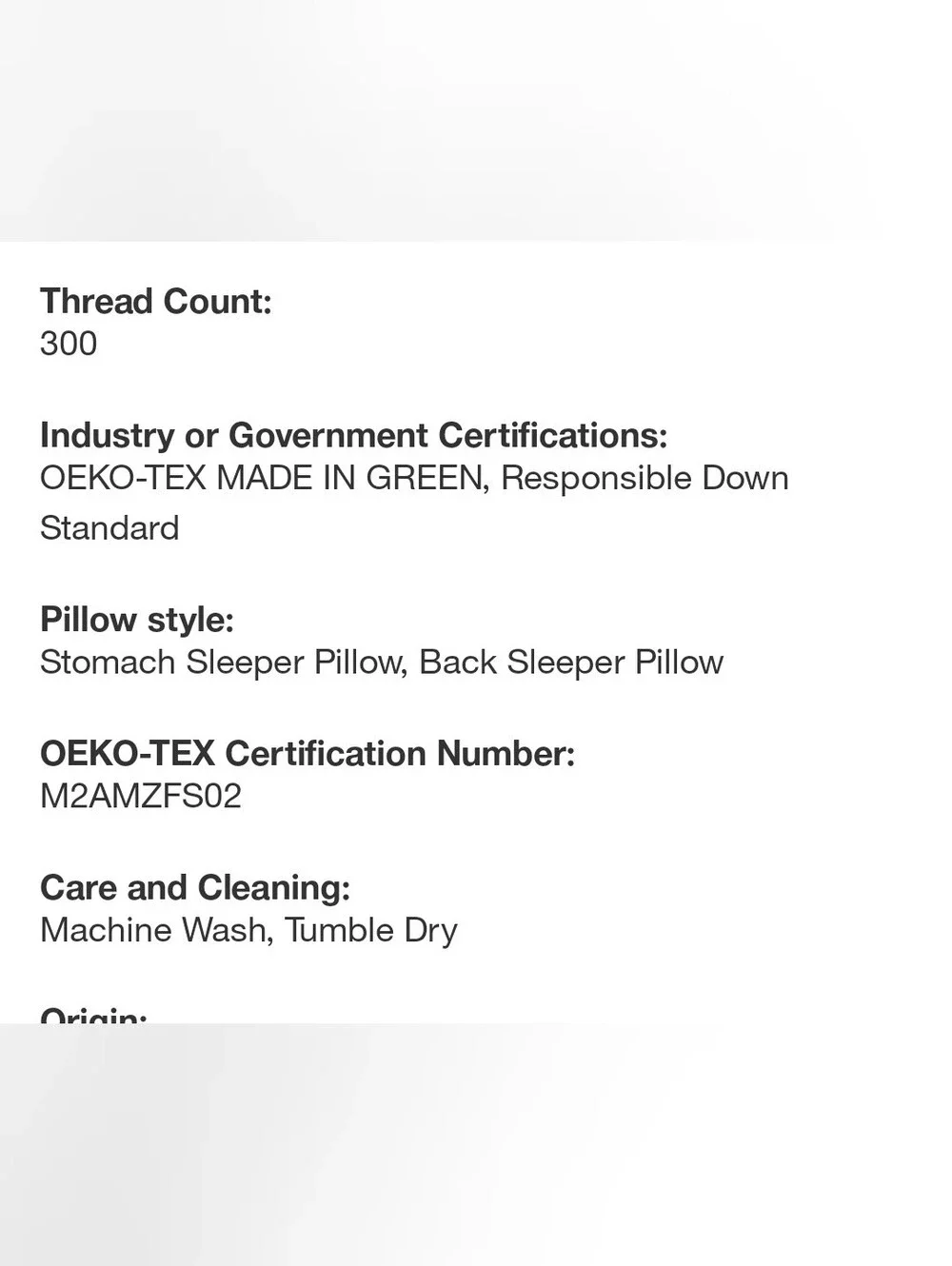 Casaluna™ King Machine Washable Medium Down Bed Pillow - NWT